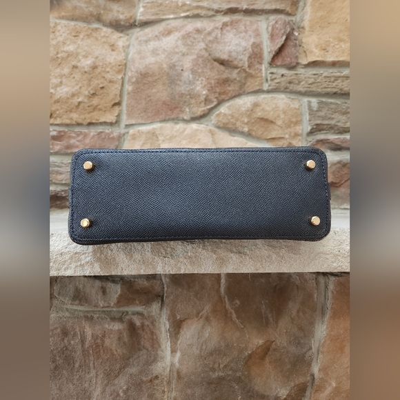 Coach Navy Leather Handbag - Picture 4 of 6